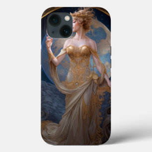 Moon Goddess Queen Fantasy Art iPhone 13 Case