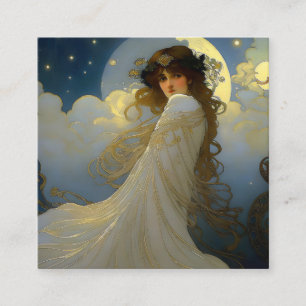 Moon Goddess Square Business Card