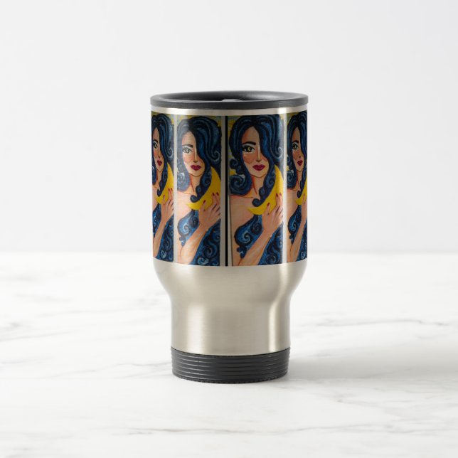 Moon Goddess Stainless Steel Travel Mug (Center)