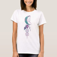 Moon Goddess Teal Boho Dreamcatcher Gypsy Design