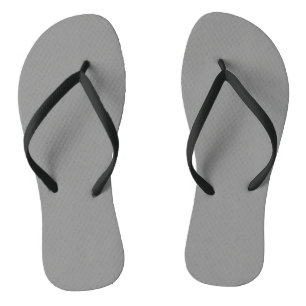 Moon Grey Solid Colour Flip Flops