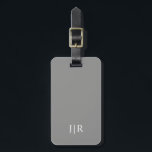 Moon Grey Solid Colour  Luggage Tag<br><div class="desc">Moon Grey Solid colour. Modern colour.</div>