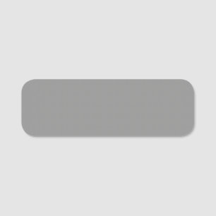 Moon Grey Solid Colour Name Tag