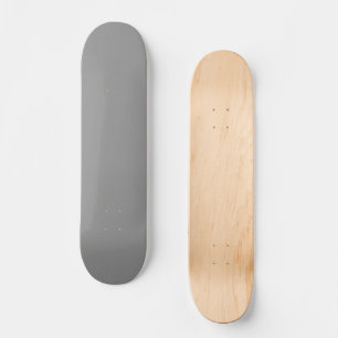 Moon Grey Solid Colour Skateboard