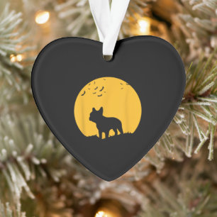Moon Halloween Inspire French Bulldog Gift Ornament