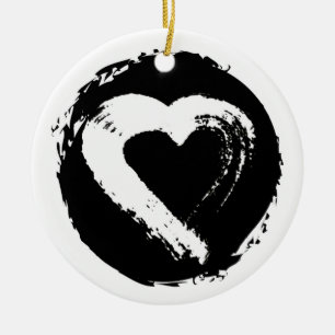 Moon Heart Car Ornament
