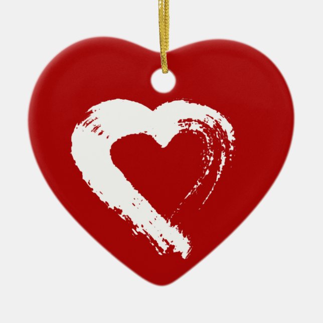 Moon Heart Ornament (Front)