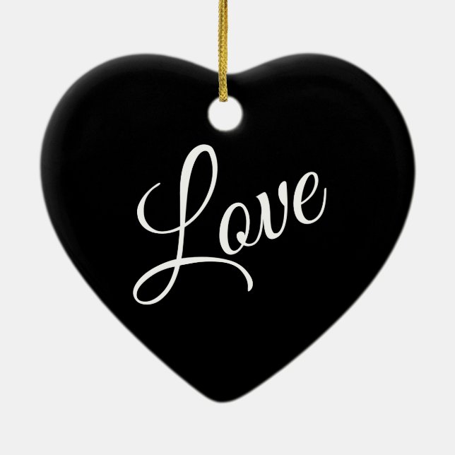 Moon Heart Ornament (Back)