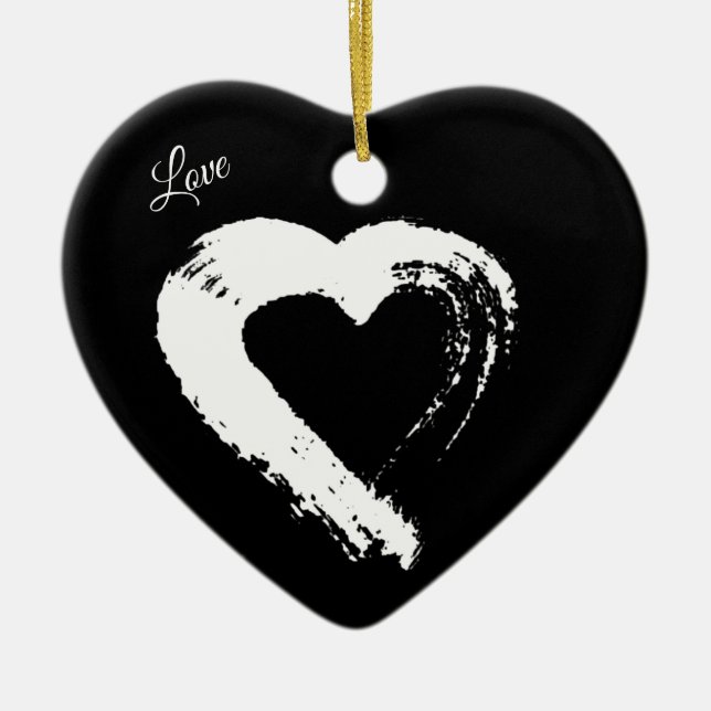 Moon Heart Ornament (Front)