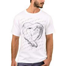Moon Hearts Love T-shirt