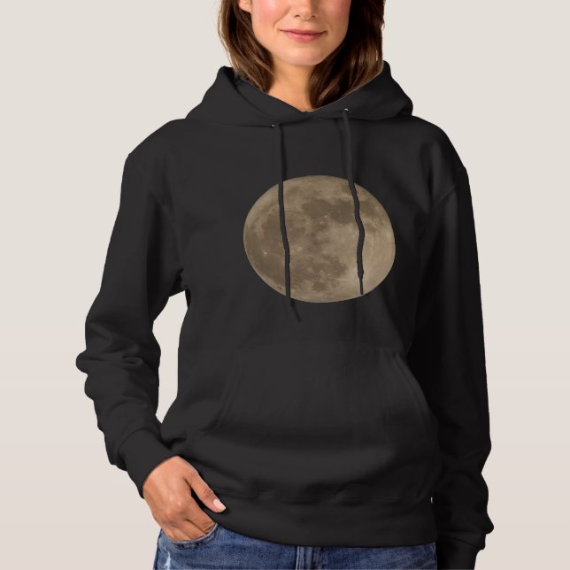 Moon Hoodie Full Moon Shirt Women's Moon Hoodie (Front)