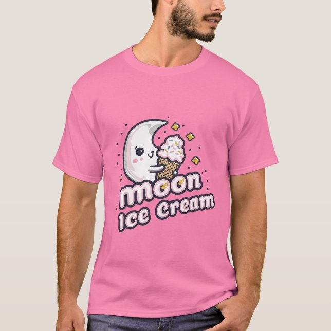 Moon Ice Cream Delight T-Shirt (Front)