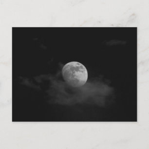 Moon in Clouds Postcard