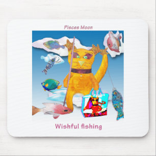 Moon in Pisces Mouse Mat