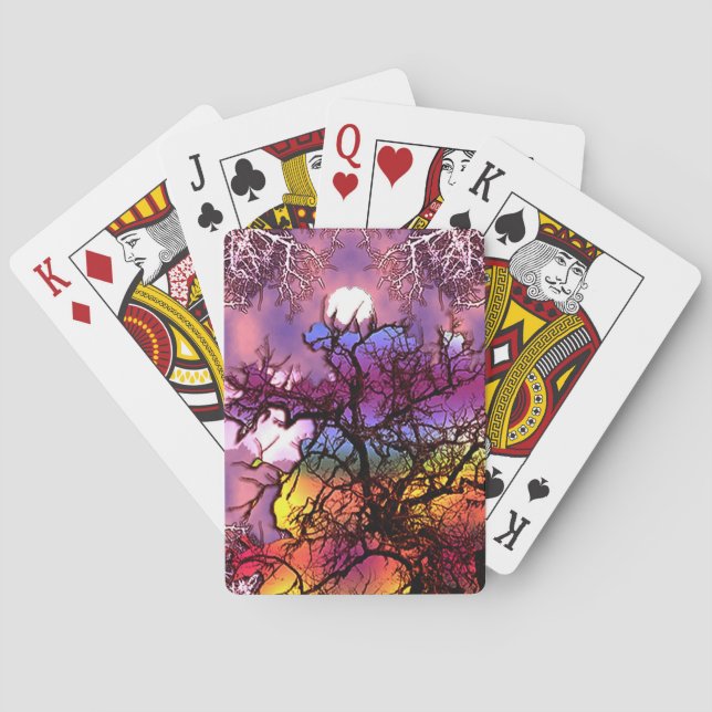 Moon in the tree... playing cards (Back)