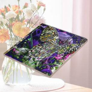 Moon Influence Butterfly Tile