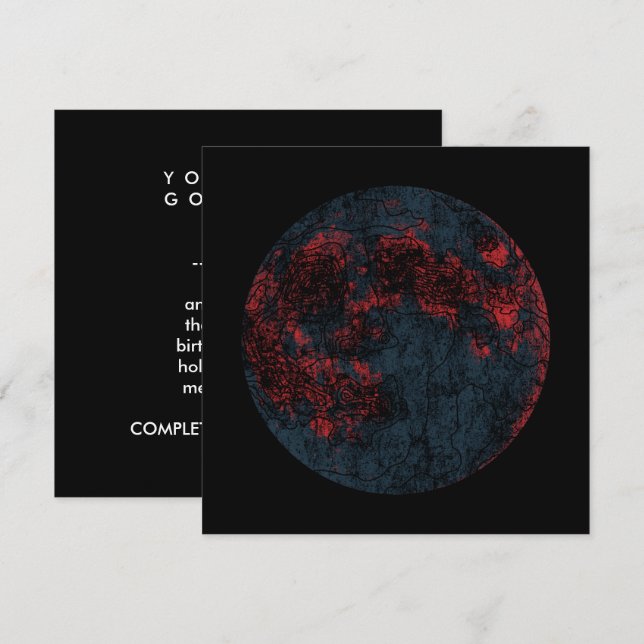 moon invitation (Front/Back)