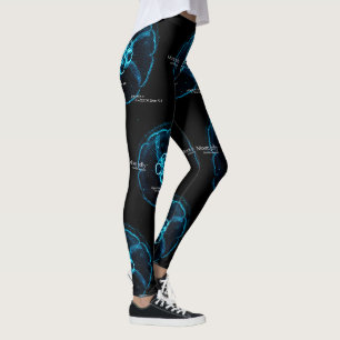 Moon Jelly in Underwater Space Leggings