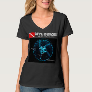 Moon Jelly in Underwater Space T-Shirt