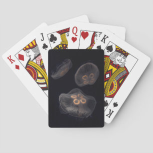 Moon Jellyfish Swimming Playing Cards