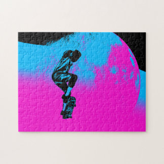 Moon Jumping- Skateboarder Jigsaw Puzzle