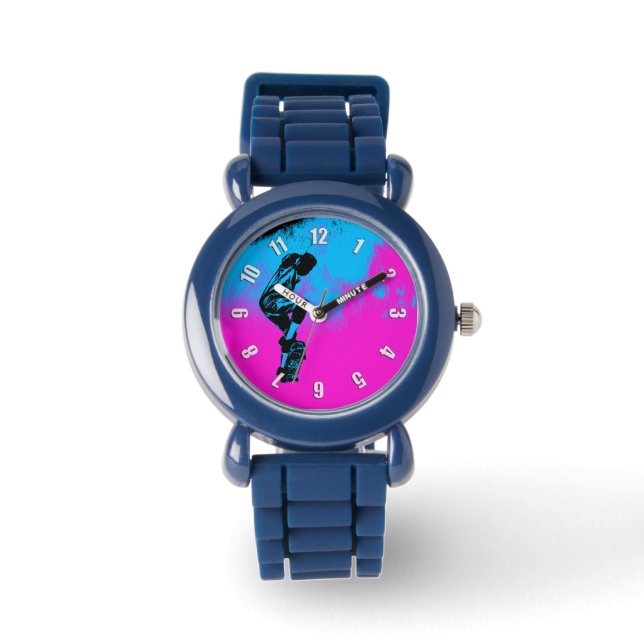 Moon Jumping - Skateboarder  Watch (Front)