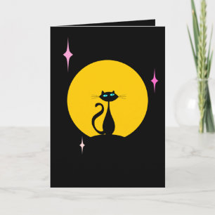 Moon Kitty Holiday Card