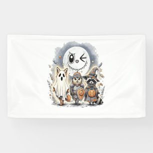 Moon Knight Raccoon Halloween Banner