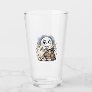 Moon Knight Raccoon Halloween Glass
