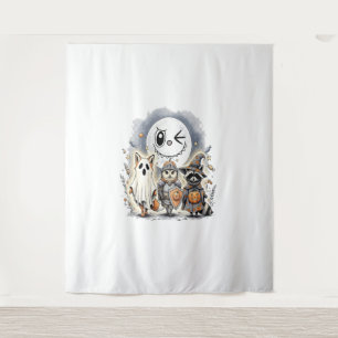 Moon Knight Racoon Halloween Tapestry