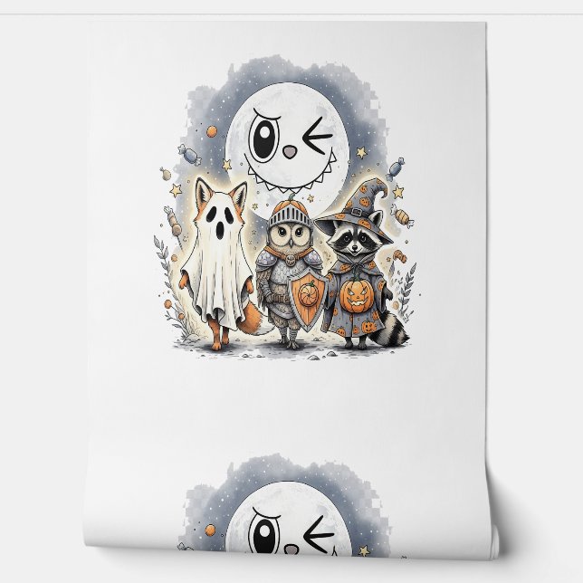 Moon Knight Racoon Halloween Wallpaper (Unrolling)