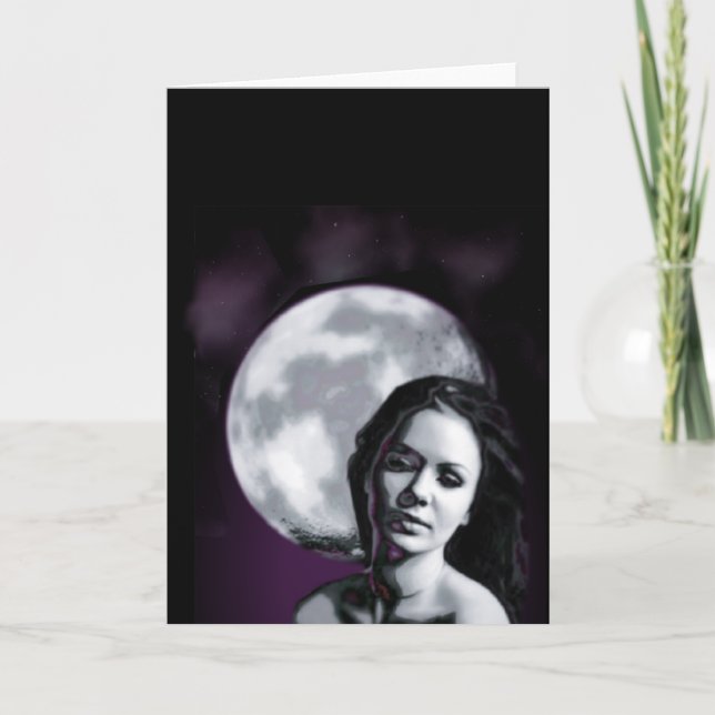 moon lady card (Front)