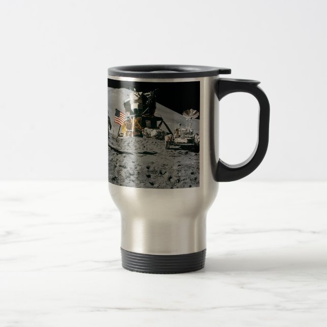 moon landing apollo 15 lunar module nasa 1971 travel mug (Right)