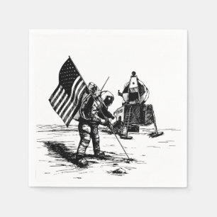 Moon Landing Napkin