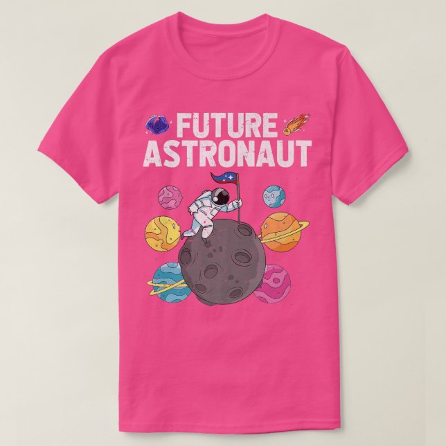 Moon Landing Planets Outer Space Science Future As T-Shirt (Design Front)