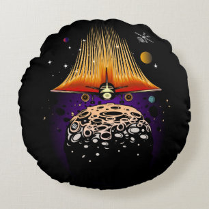 Moon Landing Round Cushion