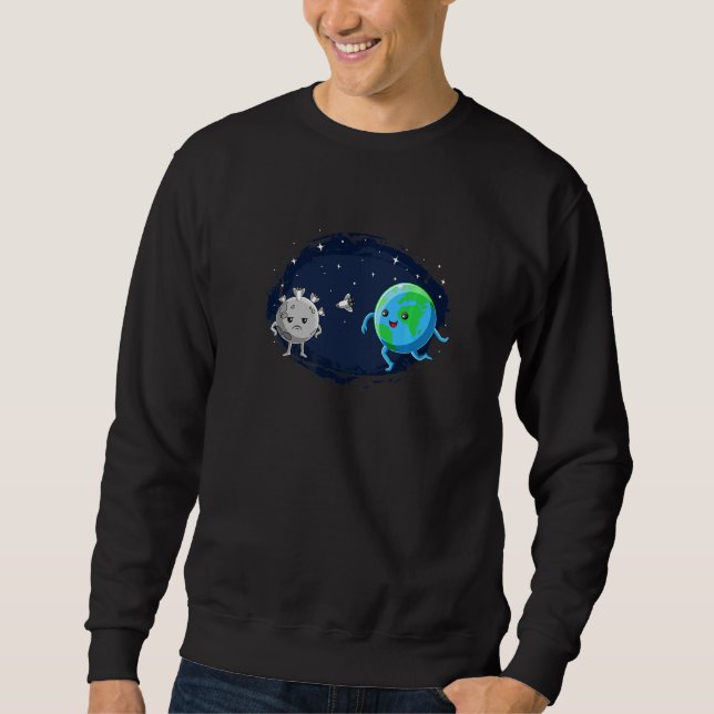 Moon Landing Space Exploration Spaceship Astronaut Sweatshirt (Front)
