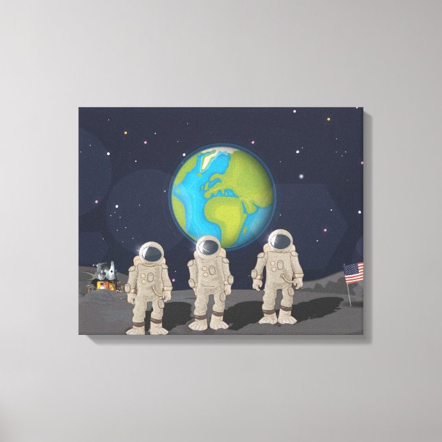 Moon Landings Canvas Print (Front)