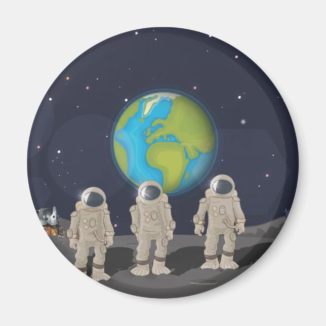 Moon Landings Magnet (Front)