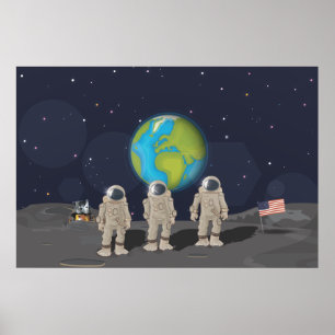 Moon Landings Poster