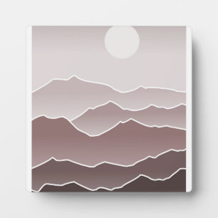 Moon landscape plaque