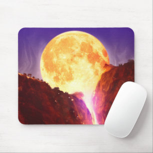 Moon Lava Waterfall Mouse Mat