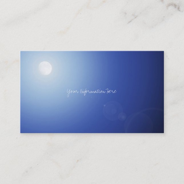 Moon Light Business Cards (Front)