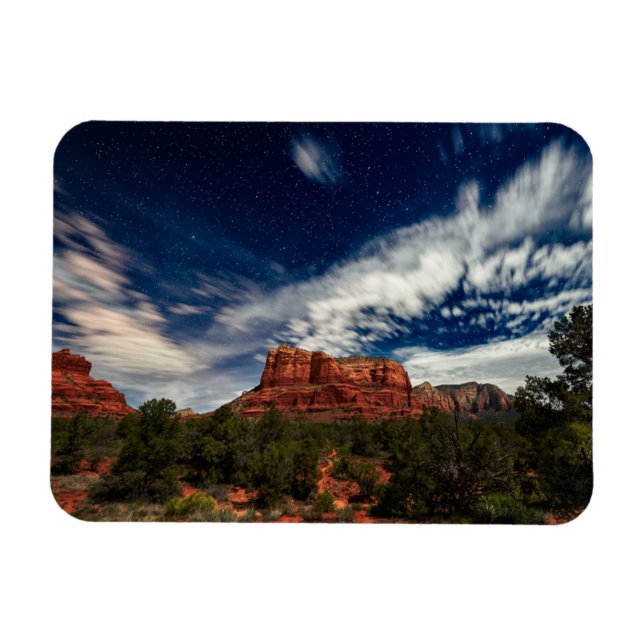 Moon Light over Sedona, Arizona Magnet (Horizontal)