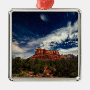 Moon Light over Sedona, Arizona Metal Tree Decoration
