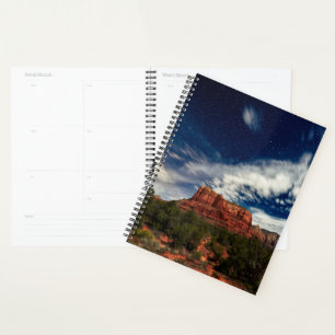 Moon Light over Sedona, Arizona Planner