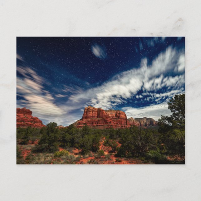 Moon Light over Sedona, Arizona Postcard (Front)