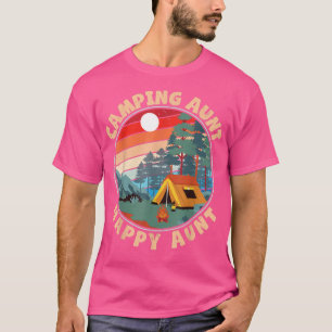 Moon Light Tree House Camping Aunt Happy Aunt Niec T-Shirt