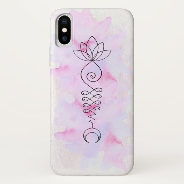 *~* Moon Lotus Energy Healer Reiki  Yoga  X Case-Mate iPhone Case (Back)