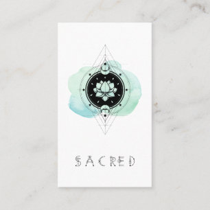 *~ Moon Lotus Sacred Symbol To Nirvana Business Card